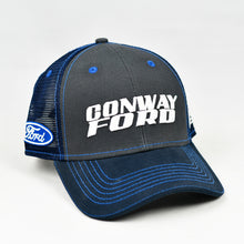 Load image into Gallery viewer, Charcoal & Navy w/ Blue Trims Semi-Pro Trucker