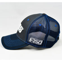 Load image into Gallery viewer, Charcoal & Navy w/ Blue Trims Semi-Pro Trucker