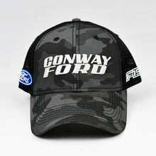 Load image into Gallery viewer, Midnight Black Camo Semi-Pro Trucker