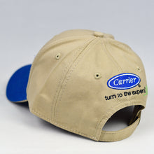 Load image into Gallery viewer, Khaki & Royal Blue Chino Twill Clasp-Back Semi-Pro Cap