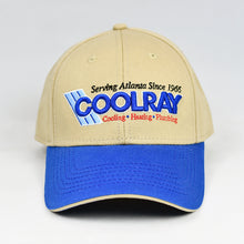 Load image into Gallery viewer, Khaki & Royal Blue Chino Twill Clasp-Back Semi-Pro Cap