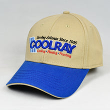 Load image into Gallery viewer, Khaki & Royal Blue Chino Twill Clasp-Back Semi-Pro Cap