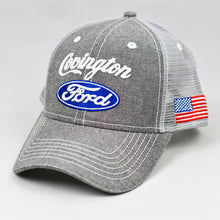 Load image into Gallery viewer, Grey Chambray Semi-Pro Snap-Back Trucker