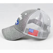 Load image into Gallery viewer, Grey Chambray Semi-Pro Snap-Back Trucker