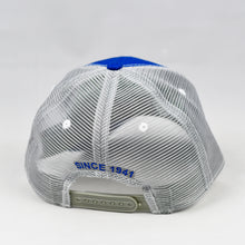 Load image into Gallery viewer, Royal Blue Rip-Stop & Grey Semi-Pro Snap-Back Trucker