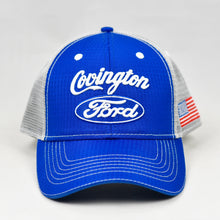 Load image into Gallery viewer, Royal Blue Rip-Stop & Grey Semi-Pro Snap-Back Trucker