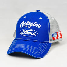 Load image into Gallery viewer, Royal Blue Rip-Stop & Grey Semi-Pro Snap-Back Trucker