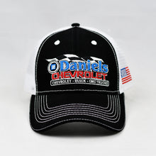 Load image into Gallery viewer, Black & White Semi-Pro Trucker