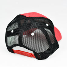 Load image into Gallery viewer, Red Rip-Stop & Black Semi-Pro Snap-Back Trucker