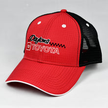 Load image into Gallery viewer, Red Rip-Stop & Black Semi-Pro Snap-Back Trucker