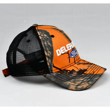 Load image into Gallery viewer, Orange Blaze Camo & Black Semi-Pro Trucker