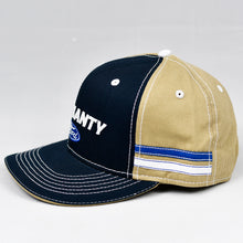 Load image into Gallery viewer, Navy & Khaki Panama Canvas Slight-Curve Flat-Bill Snap-Back