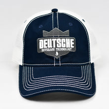 Load image into Gallery viewer, Navy Chino & White Dad-Cap Trucker