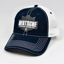 Load image into Gallery viewer, Navy Chino & White Dad-Cap Trucker