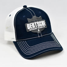 Load image into Gallery viewer, Navy Chino & White Dad-Cap Trucker