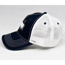 Load image into Gallery viewer, Navy Chino & White Dad-Cap Trucker