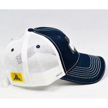 Load image into Gallery viewer, Navy Chino & White Dad-Cap Trucker