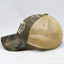 Load image into Gallery viewer, Real Tree Camo & Khaki Air-Mesh Semi-Pro Trucker
