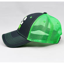 Load image into Gallery viewer, Charcoal Rip-Stop & Flow Green Semi-Pro Trucker