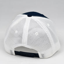 Load image into Gallery viewer, Navy Rip-Stop & White Air-Mesh Semi-Pro Snap-Back Trucker
