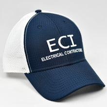 Load image into Gallery viewer, Navy Rip-Stop & White Air-Mesh Semi-Pro Snap-Back Trucker