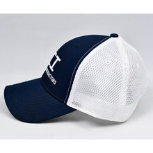 Load image into Gallery viewer, Navy Rip-Stop & White Air-Mesh Semi-Pro Snap-Back Trucker