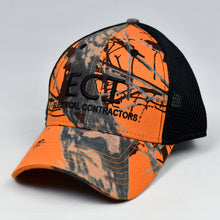 Load image into Gallery viewer, Orange Blaze Camo & Black Air-Mesh Semi-Pro Trucker