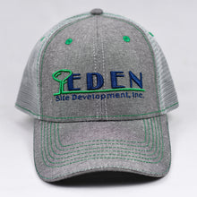 Load image into Gallery viewer, Grey Chambray Semi-Pro Snap-Back Trucker