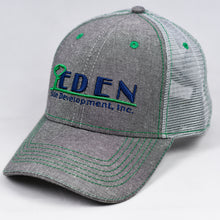 Load image into Gallery viewer, Grey Chambray Semi-Pro Snap-Back Trucker