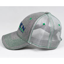 Load image into Gallery viewer, Grey Chambray Semi-Pro Snap-Back Trucker