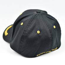 Load image into Gallery viewer, Black Chino Twill Semi-Pro Flex-Fit Cap