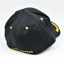 Load image into Gallery viewer, Black Chino Twill Semi-Pro Flex-Fit Cap
