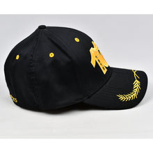 Load image into Gallery viewer, Black Chino Twill Semi-Pro Flex-Fit Cap