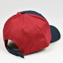 Load image into Gallery viewer, Navy & Red Chino Twill Semi-Pro Cap