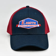 Load image into Gallery viewer, Navy & Red Chino Twill Semi-Pro Cap
