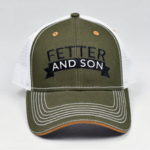 Load image into Gallery viewer, Olive Canvas & White Semi-Pro Snap-Back Trucker