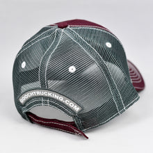 Load image into Gallery viewer, Maroon Chino Twill & Charcoal Semi-Pro Trucker
