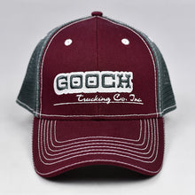 Load image into Gallery viewer, Maroon Chino Twill & Charcoal Semi-Pro Trucker