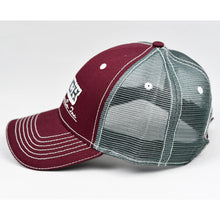 Load image into Gallery viewer, Maroon Chino Twill & Charcoal Semi-Pro Trucker
