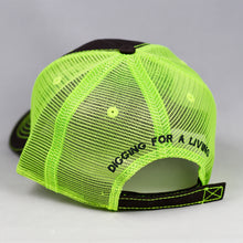 Load image into Gallery viewer, Charcoal & Fluorescent Yellow Semi-Pro Trucker