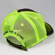 Load image into Gallery viewer, Charcoal & Fluorescent Yellow Semi-Pro Trucker