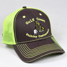 Load image into Gallery viewer, Charcoal & Fluorescent Yellow Semi-Pro Trucker