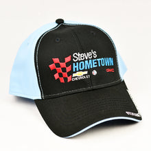 Load image into Gallery viewer, Black & Baby Blue Chino Semi-Pro Snap-Back