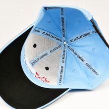 Load image into Gallery viewer, Black & Baby Blue Chino Semi-Pro Snap-Back