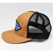 Load image into Gallery viewer, Carhartt & Black Slight-Curve Flat-Bill Snap-Back Trucker