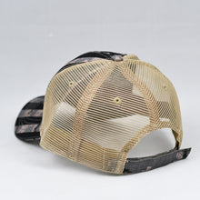 Load image into Gallery viewer, US Flag Desert Digi-Camo & Khaki Semi-Pro Trucker