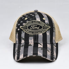 Load image into Gallery viewer, US Flag Desert Digi-Camo & Khaki Semi-Pro Trucker