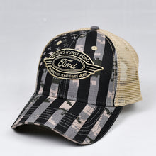 Load image into Gallery viewer, US Flag Desert Digi-Camo & Khaki Semi-Pro Trucker