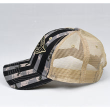 Load image into Gallery viewer, US Flag Desert Digi-Camo & Khaki Semi-Pro Trucker