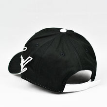 Load image into Gallery viewer, Black w/ White Trims Chino Twill Semi-Pro Cap
